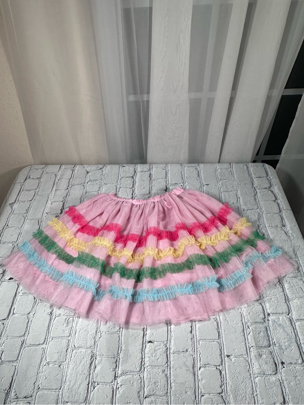 Gymboree Girls Ruffle Tutu Skirt Birthday Boutique Pink size 7